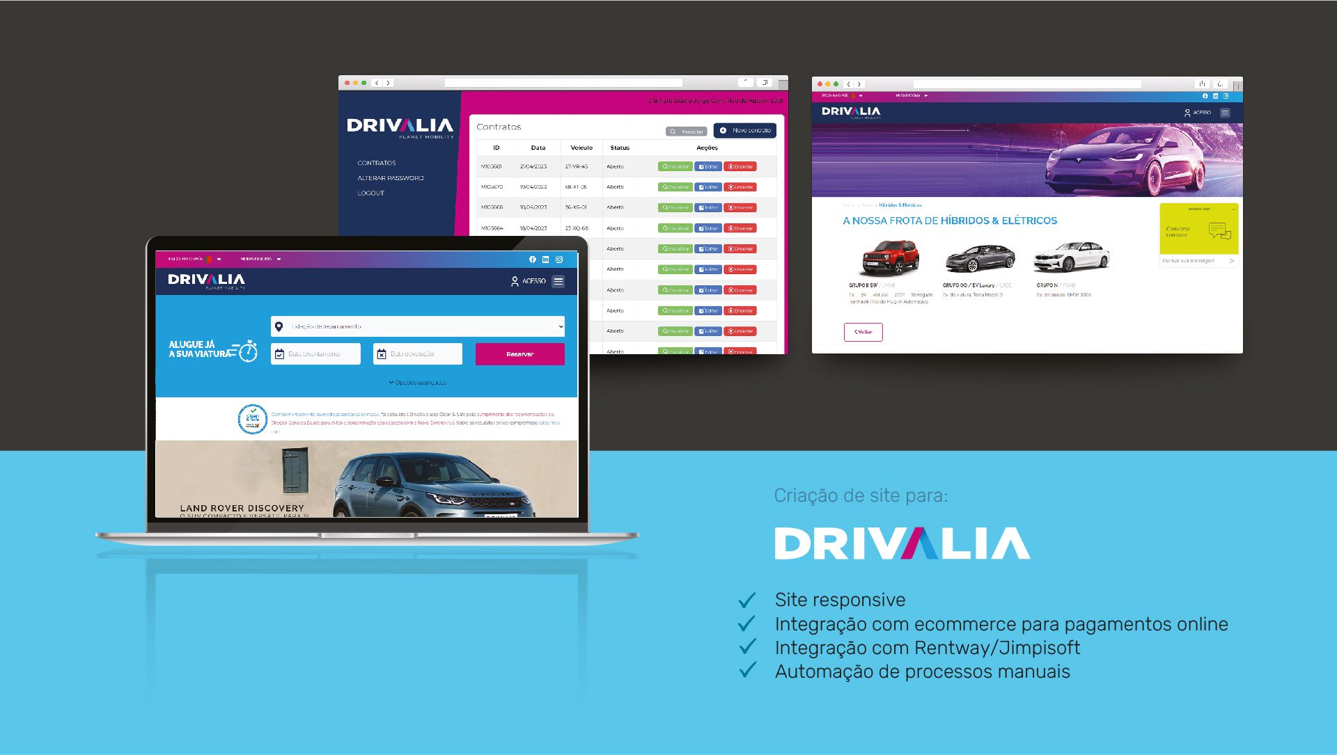 Site para Drivalia Rent a Car